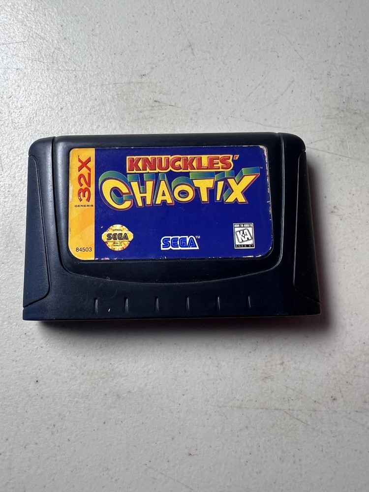Knuckles' Chaotix SEGA 32X Video Game Platformer Action Classic Retro