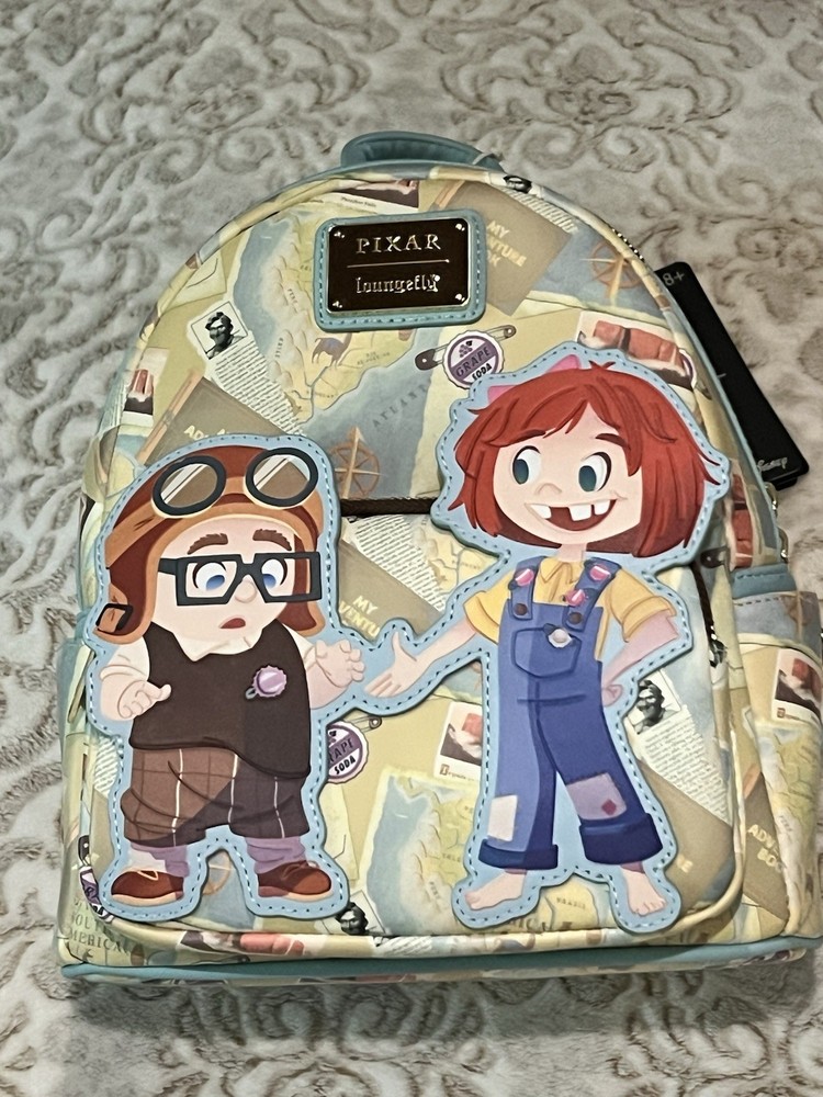 Loungefly Disney Pixar Up Young Carl & Ellie Adventure Mini Backpack