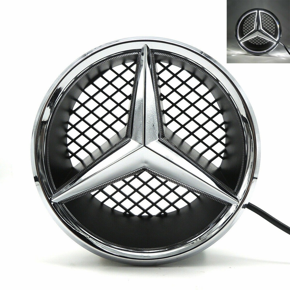 Illuminated Car Led Badge Grill Star Emblem Lights For C-Class W204 W245 GLK