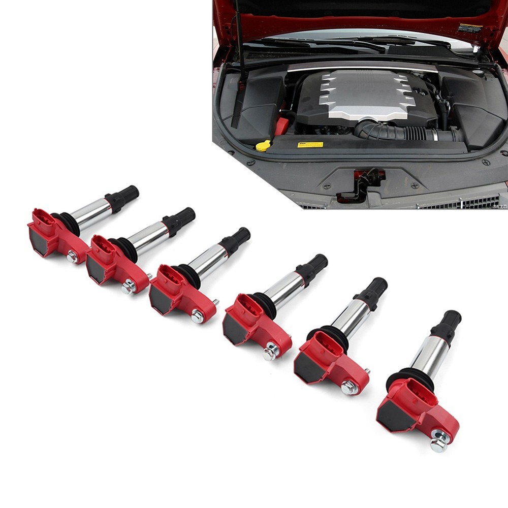 For Cadillac SRX CTS STS For GMC Acadia For Buick D510A 6PCS Ignition Coil Pack