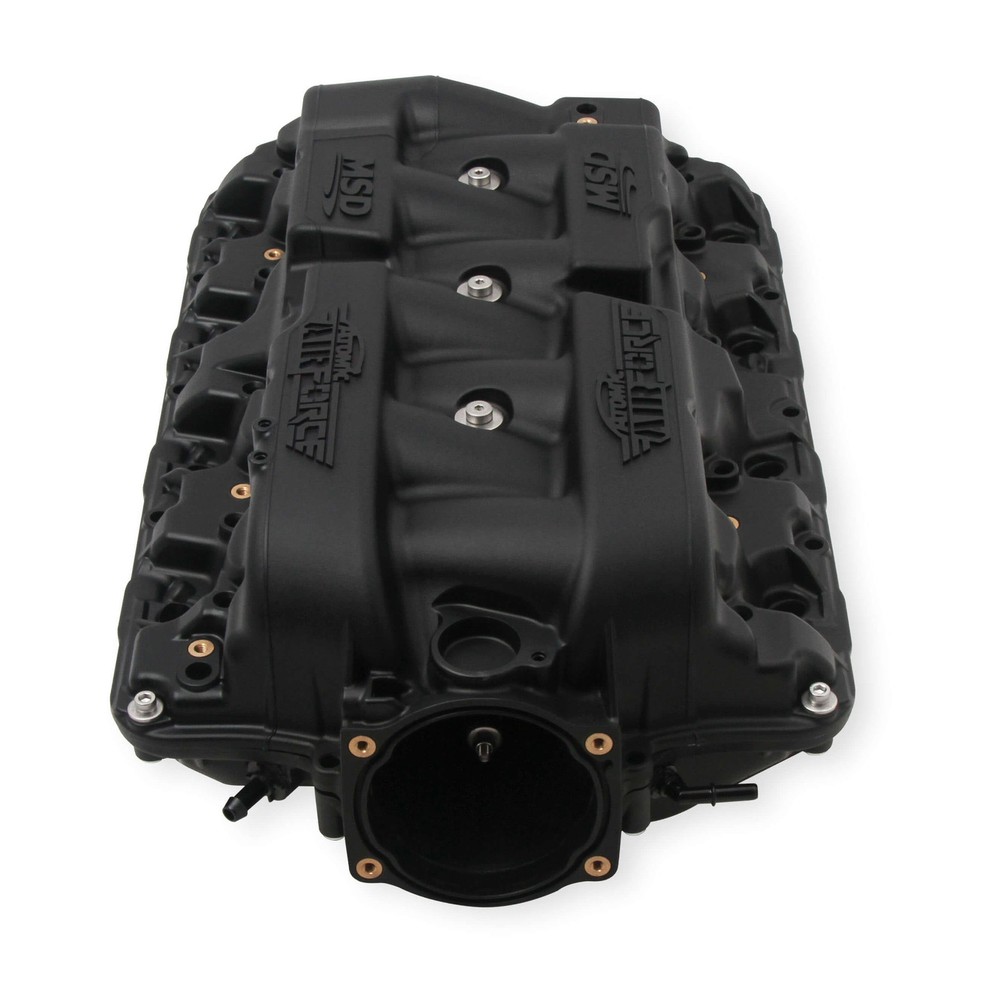 MSD Atomic AirForce Intake Manifold 103mm Throttle Black for GM LS1 LS2 6.0L Engine