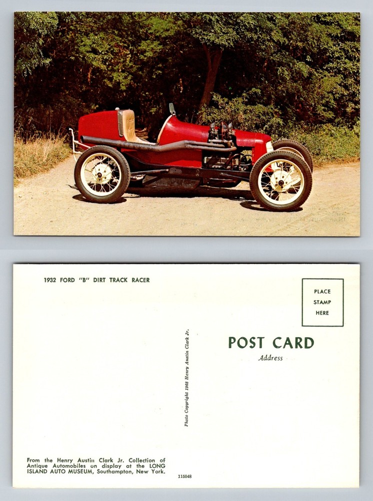 Southampton, NY-New York, 1932 Ford B Dirt Track Racer Vintage Postcard