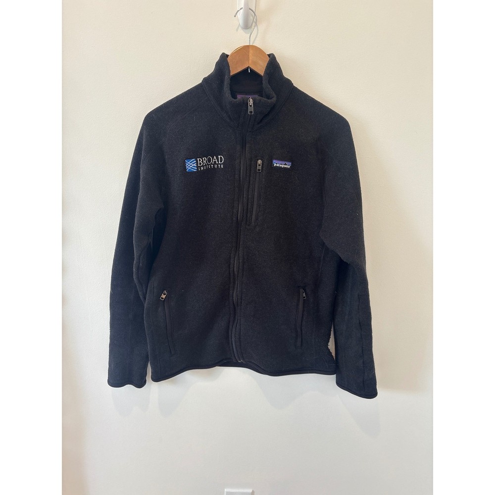 Patagonia Better Sweater Fleece Jacket Logo Black Full Zip Mens Medium