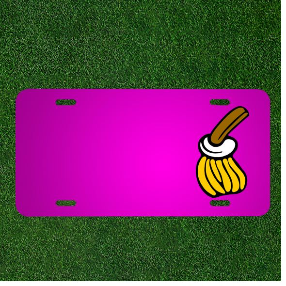 Custom Personalized Car License Plate With Add Names To Paint Brush Handle