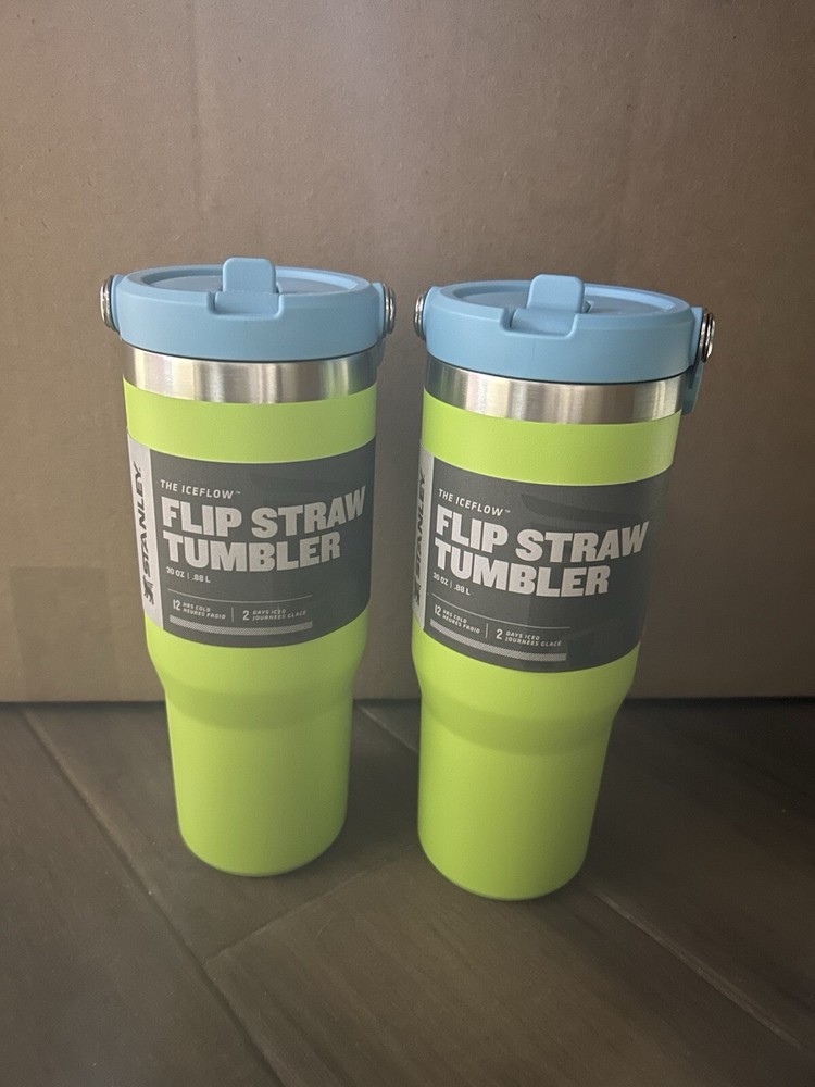 STANLEY The Ice Flow  Flip Straw Tumbler 30 Oz 12 Hrs Cold color: Pomelo new