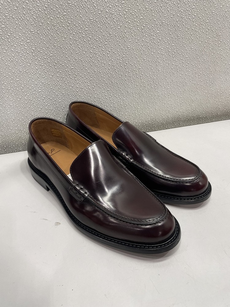 Mr Porter Scott Leather Loafers Men's US 9, Burgundy