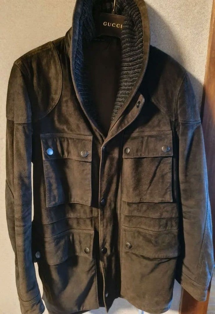 GUCCI Suede Jacket Tom Ford Size 46