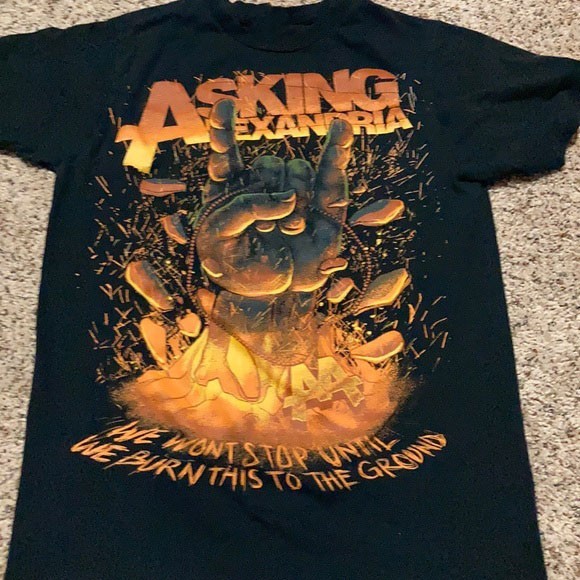New Asking Alexandria AA M Black Short Sleeve S-234XL Shirt