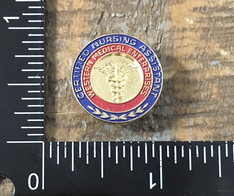 Certified Nursing Assistant Western Medical Enterprises Nursing Lapel Hat Pin