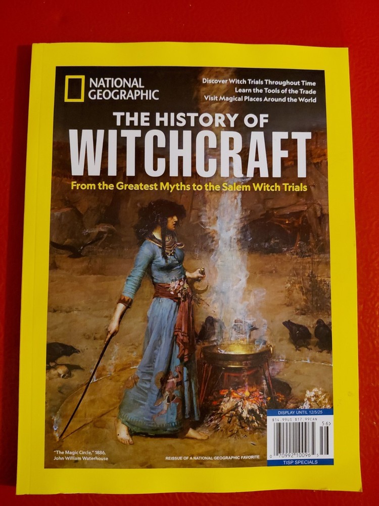 History of Witchcraft: National Geographic 2025 Salem Witch Trials - Creased