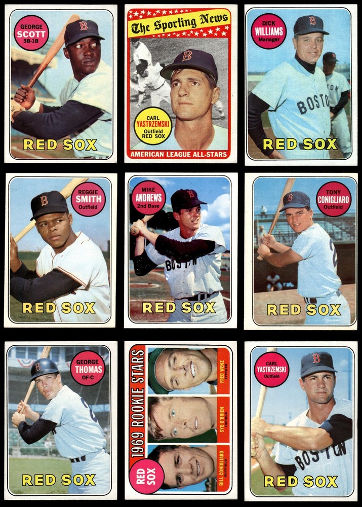 1969 Topps Boston Red Sox Team Set 4 - VG/EX 7163364