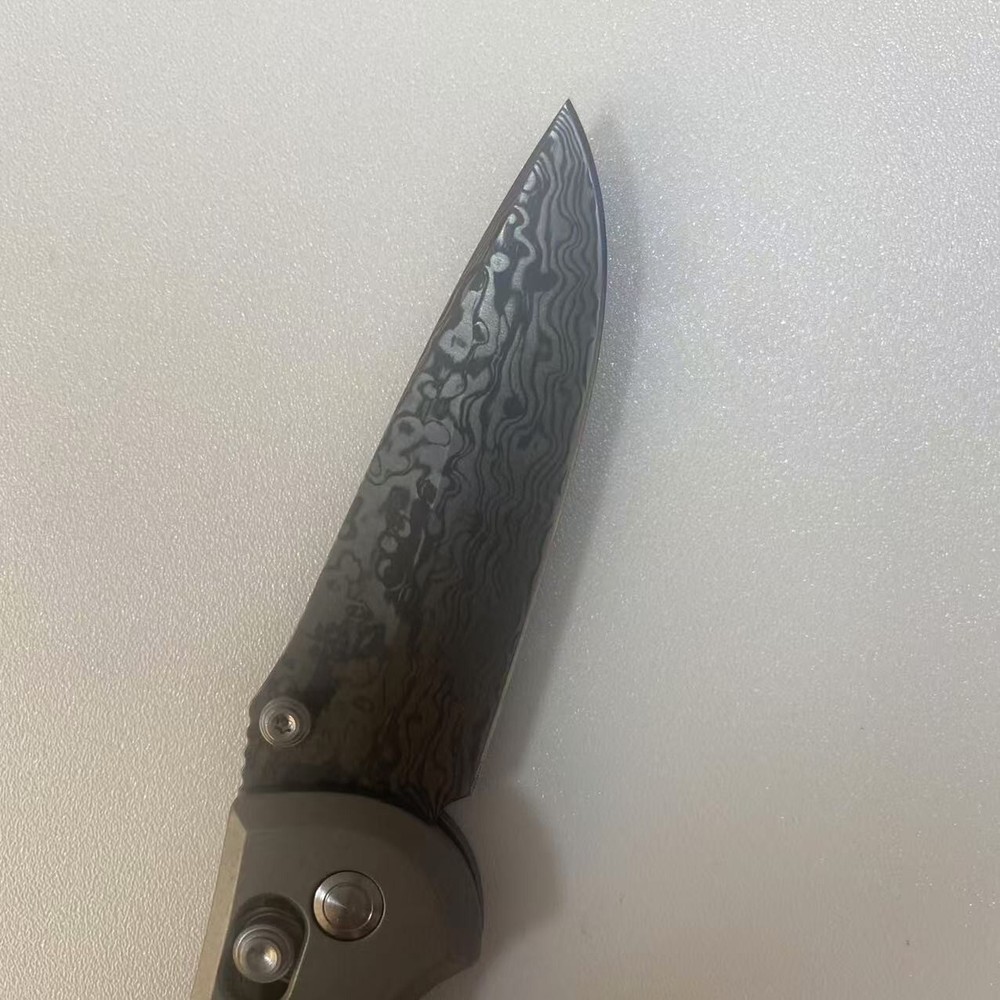 1PC 1:1 Damascus 58HRC Replacement Blade for Benchmade 556 Knife