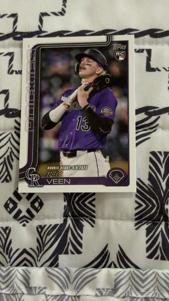 2025 Topps Update Series - Rookie Debut Zac Veen #US2 (RC)