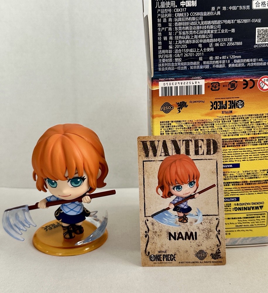 Authentic Hot Toys Cosbi Netflix One Piece Nami w/card (open box)-US Seller