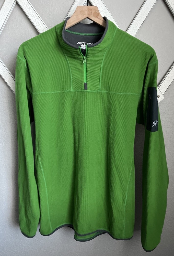 Arc'teryx Men’s L Caliber 1/4 Zip Polartec Fleece Pullover - Green