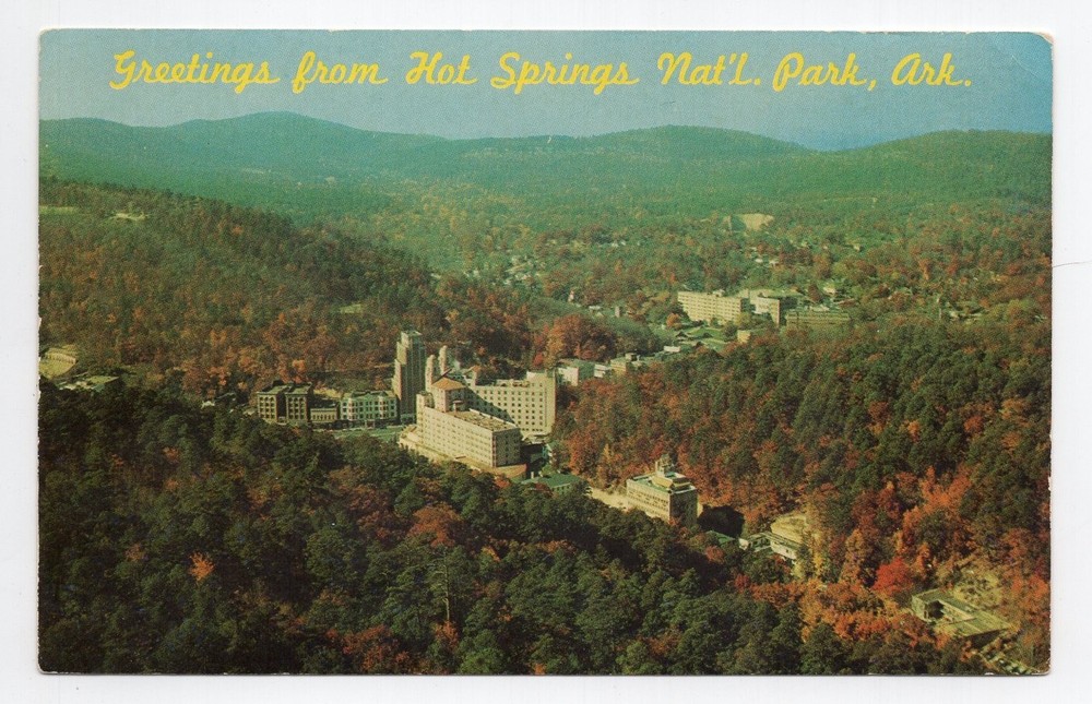 1960s? Chrome - CLOSEOUT - Greetings from Hot Springs Nat'l Park, Arkansas