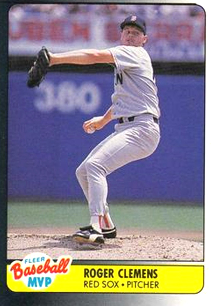 1990 Fleer BASEBALL MVP's #8 Roger Clemens Boston Red Sox