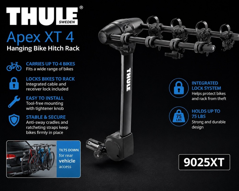 Thule Apex XT Hitch Rack - 4-Bike, 1-1/4