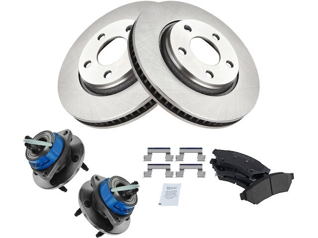 Front Brake Pad and Rotor and Wheel Hub Kit fits Buick LaCrosse 2005-2008 91HXDG