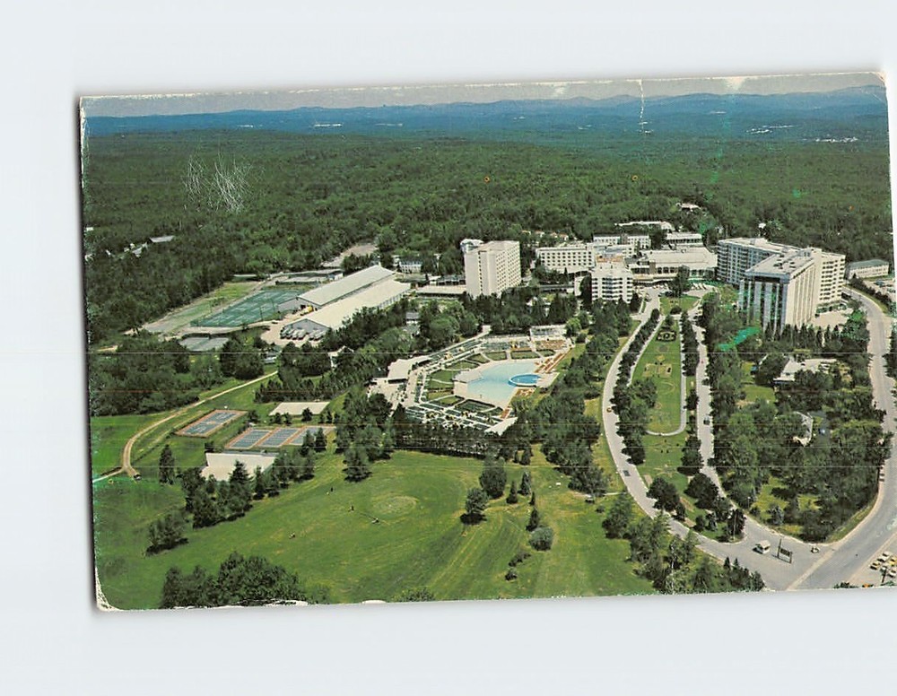 Postcard Aerial View Concord Hotel Kiamesha Lake NY USA