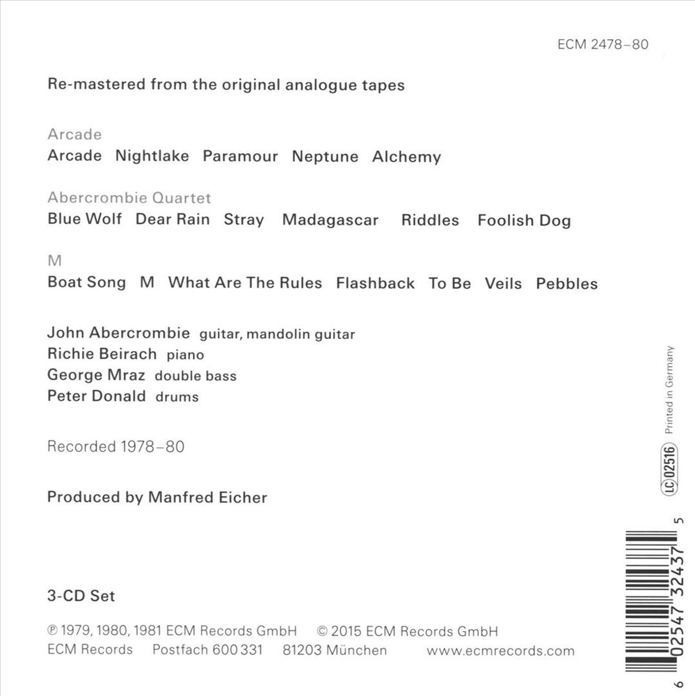 John Abercrombie Quartet First Quartet New Cd