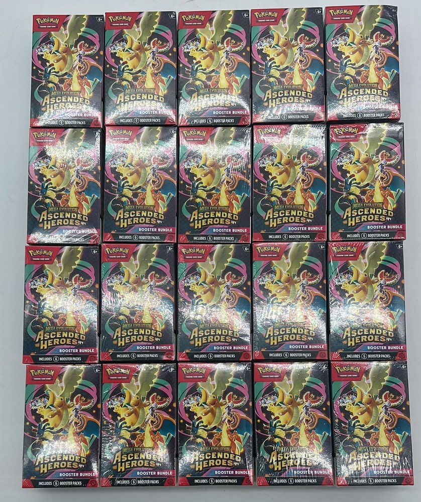 Lot of (20) Pokemon TCG Ascended Heroes Booster Bundles SEALED ME02.5PROBSTEIN123 is actively accepting CONSIGNMENTS !!