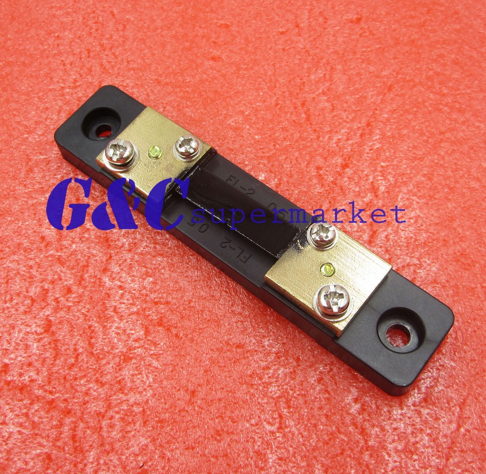 FL-2 DC 75mV 50A Shunt Resistor For Meter Amp Analog Panel Ammeter VoltMeter