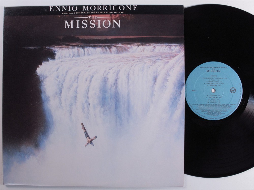 ENNIO MORRICONE The Mission OST VIRGIN LP VG+/VG++ c