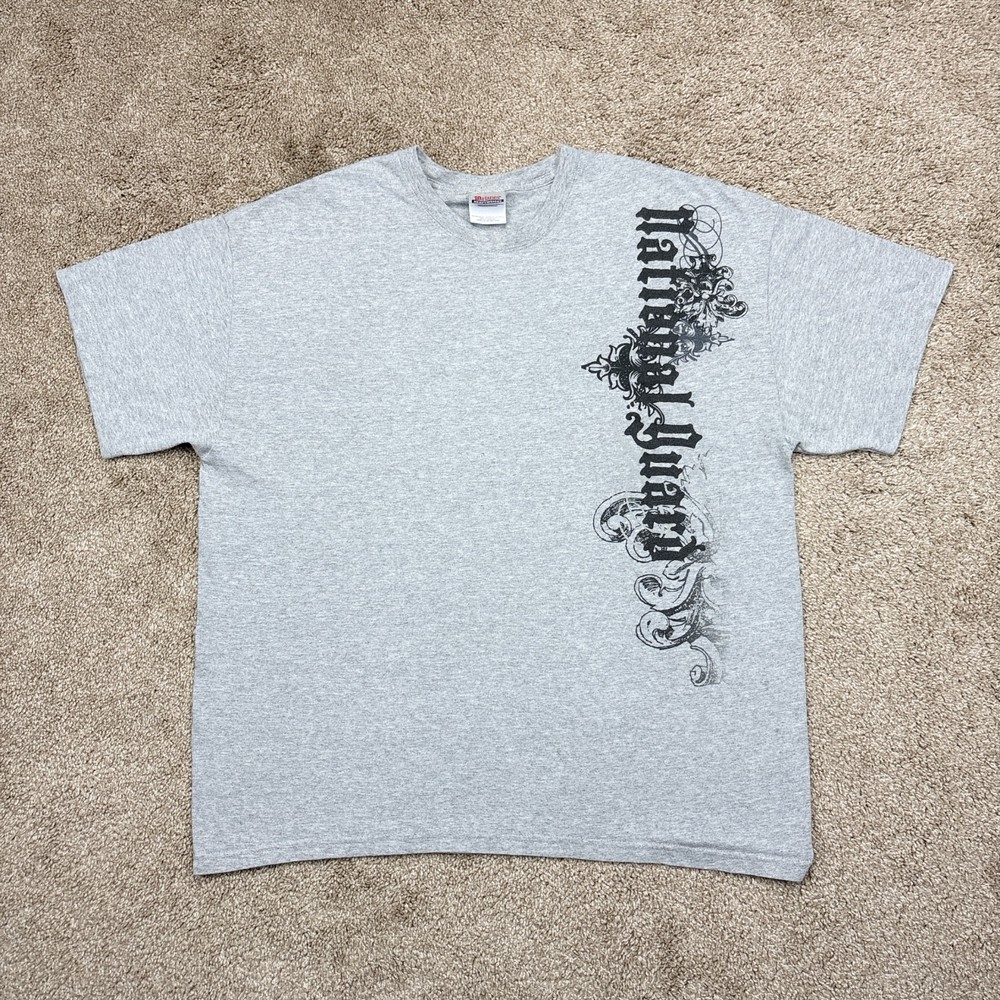 Vintage Y2K National Guard Grunge T Shirt XL