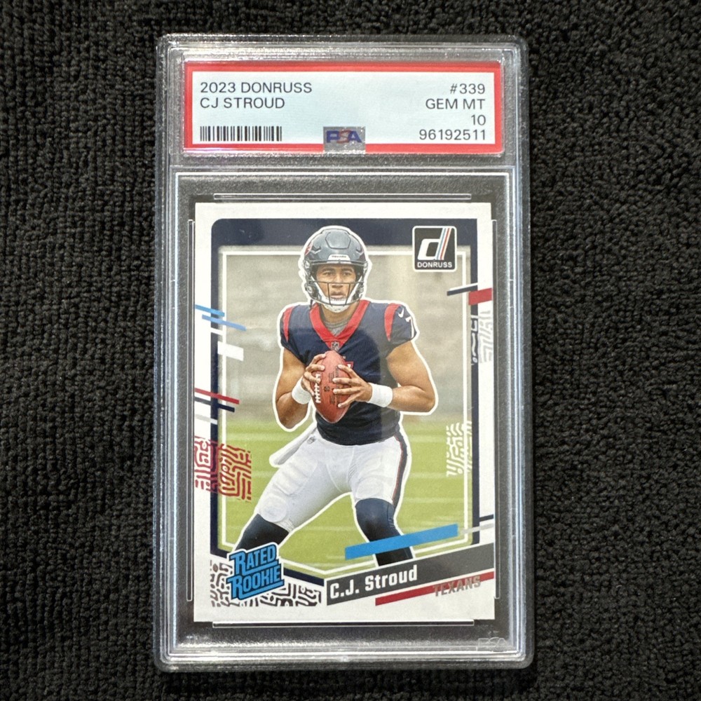 2023 Panini Donruss Rated Rookie C.J. Stroud #339 PSA GEM MT 10 RC Texans