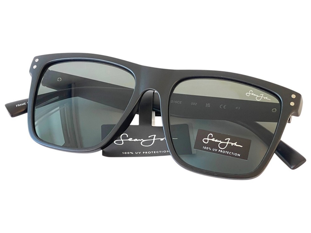 Men's Sean John Black & Gray Tinted Sunglasses - Classic Timeless Style