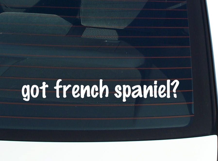 Got a French Spaniel Funny Car Decal Bumper Sticker Vinyl Window