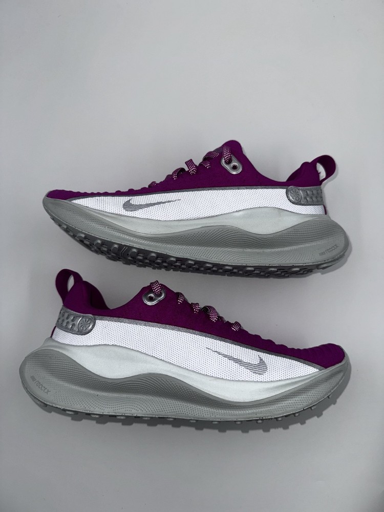 Nike ReactX Infinity Run Flyknit 4 Premium Womens Grape Silver FZ3086 Pick Size