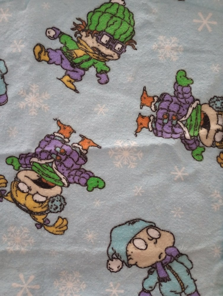 nickelodeon rugrats fun fabric flannel sheet piece 10 x 9 inch