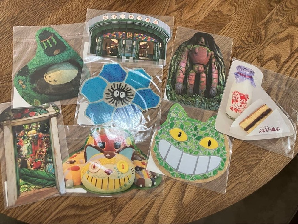 Ghibli Park Die Cut Postcard Set 8pc Exclusive Warehouse Collection Ghibli