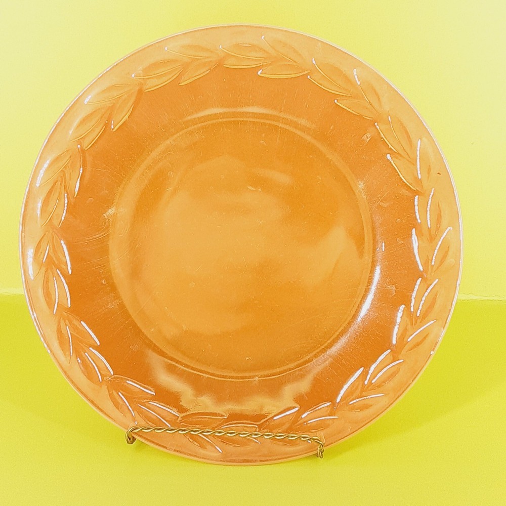 VTG Fire King Anchor Hocking PEACH LUSTRE LAUREL Leaf Oven Ware 9