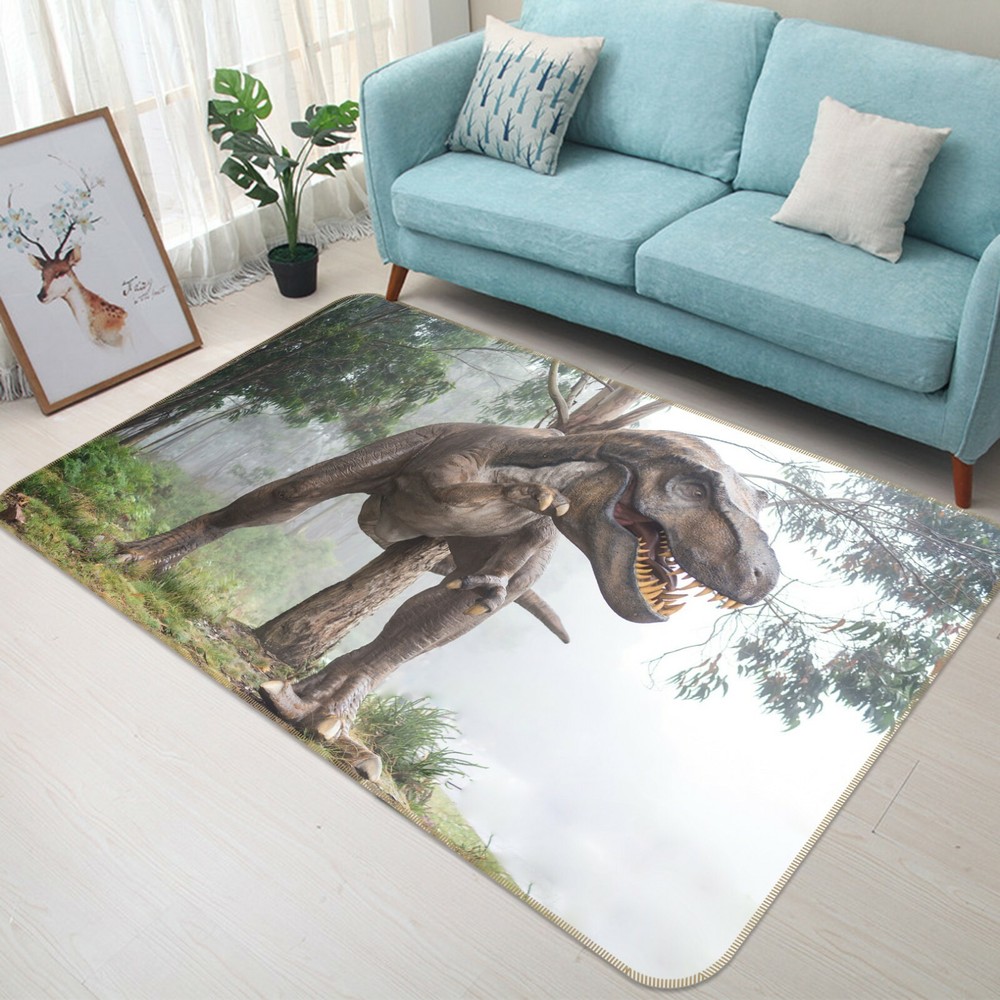 3D Forest Dinosaur O3165 Animal Non Slip Rug Mat Elegant Photo Carpet Fay