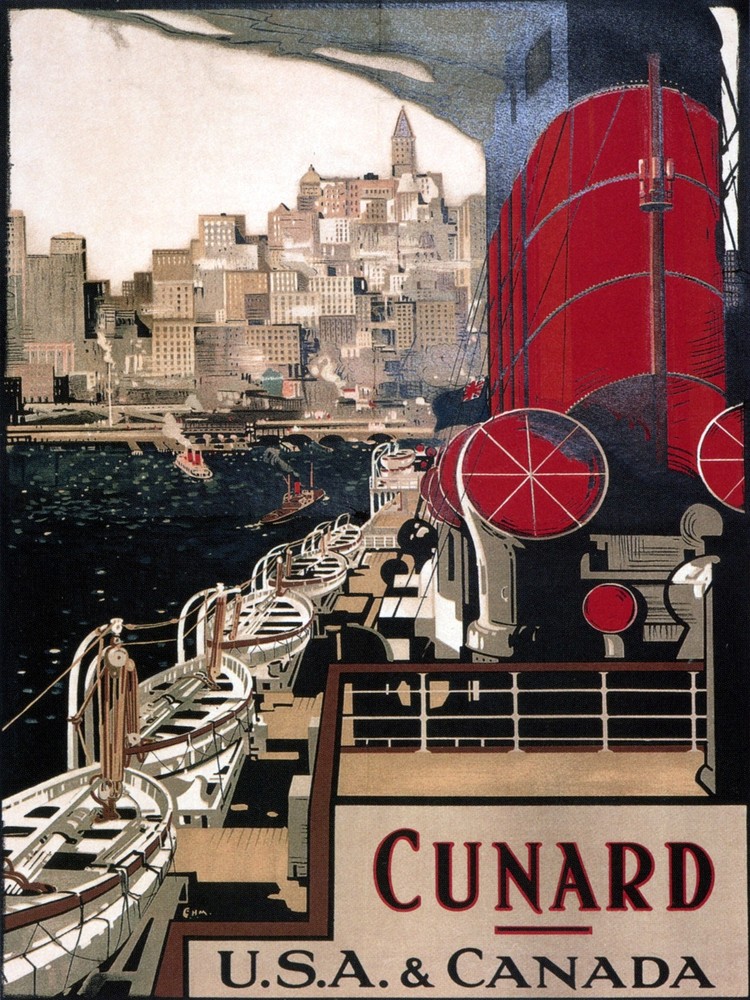 Decor  Conard U.S & Canada Travel  Poster. Fine Graphic Design. Wall Art. 2057