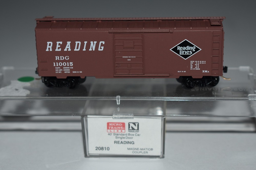 N Scale MTL 20810 Reading 40' Single Door Boxcar 110015 C56662