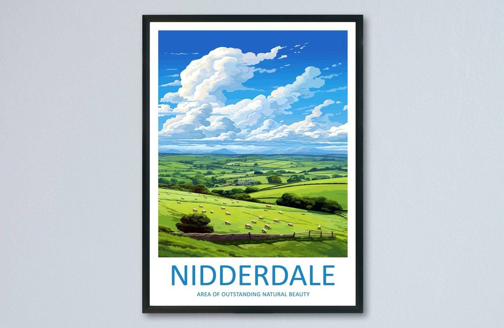 Nidderdale Travel Print Wall Art Nidderdale Wall Hanging Home Decor Nidderdale