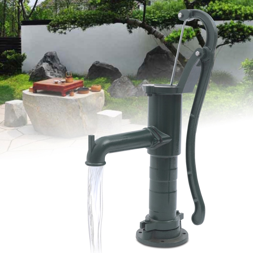 Hand Well pump Manual Deep Water Pump Cast Iron Handheld Press Garden