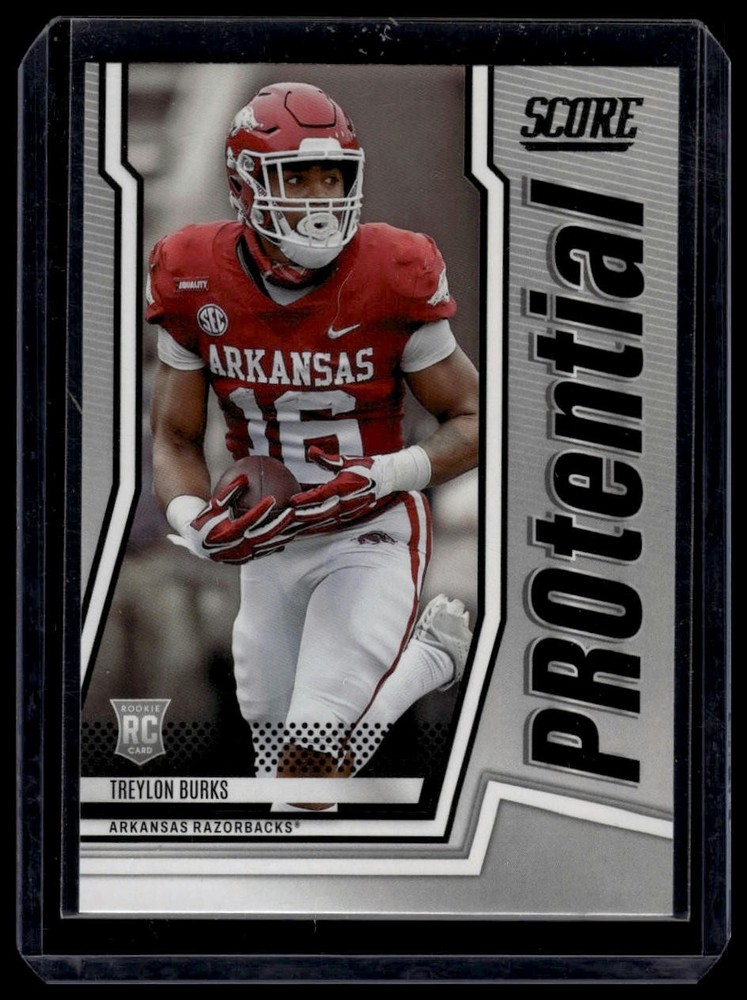 2022 Score Treylon Burks PROtential Rookie Card P-TB