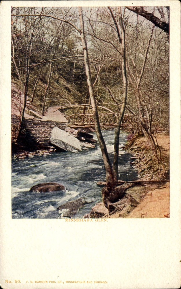 Minnehaha Glen Minneapolis MN VO Hammon Publ stream UDB c1905