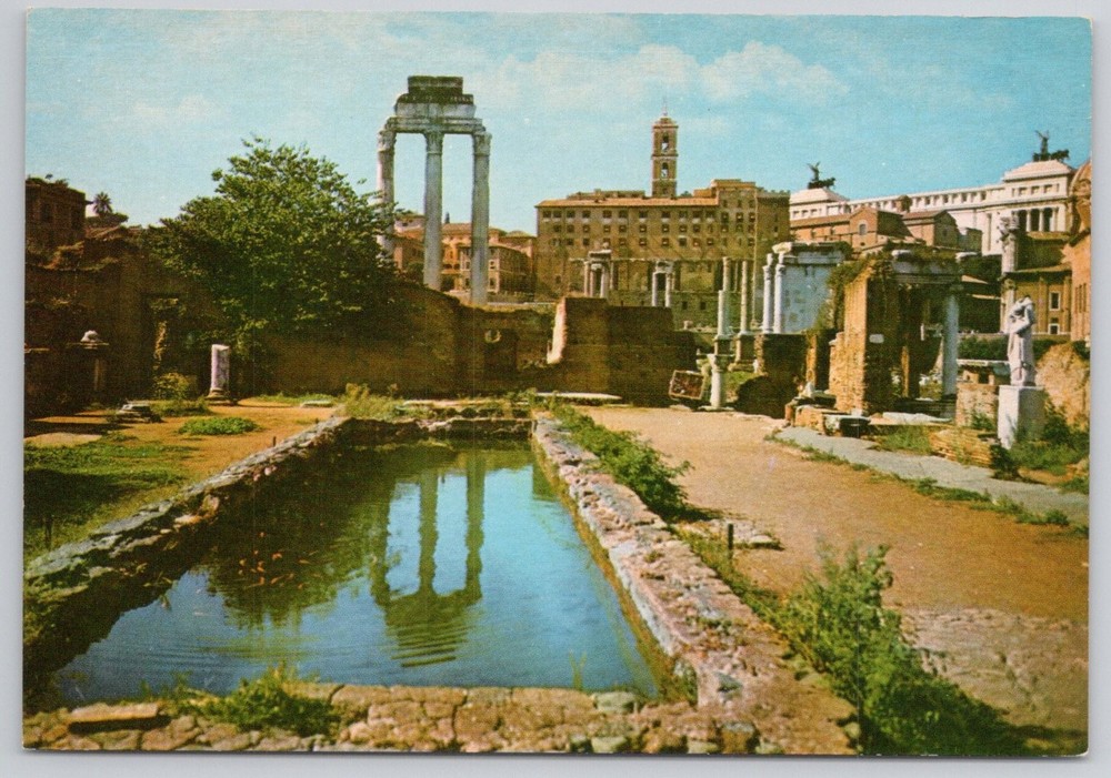 Roman Forum Rome Italy Ancient Ruins Multigraf Kodak Ektachrome Postcard