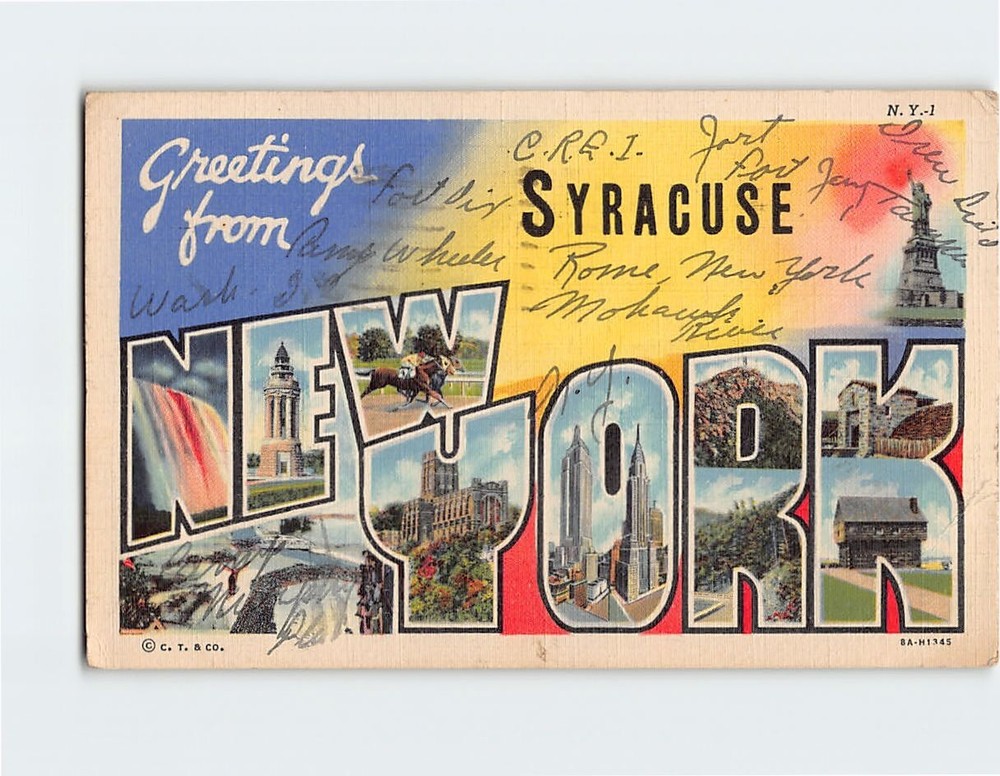 Postcard Greetings from Syracuse, New York
