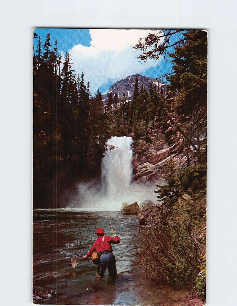Postcard Trick Falls Glacier National Park Montana USA