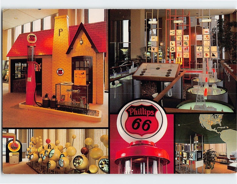 Postcard Exhibit Hall Phillips Petroleum Company Bartlesville Oklahoma USA