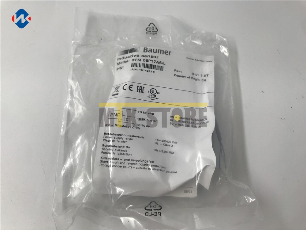 1PC BAUMER New IFFM08P17A6/L IFFM 08P17A6/L PLC INDUCTIVE PROXIMITY SWITCH