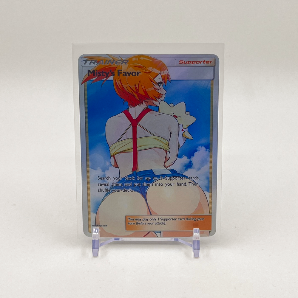 Misty Full Art Goddess Story Pokemon Waifu Trading Card Holofoil