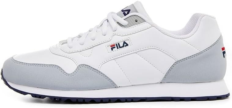 Fila Men's Cress Distress Ares Low Top Tranning Sneaker, White-Grey, Size 7.5 US